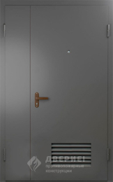 Противопожарная дверь «Техническая дверь №7 полуторная с вентиляционной решеткой» - фото