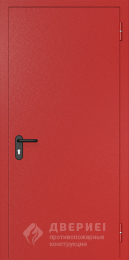 Красная пожарная дверь глухая №71 - фото