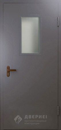 Техническая дверь №4 однопольная со стеклопакетом фото