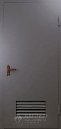 Техническая дверь №3 однопольная с вентиляционной решеткой фото